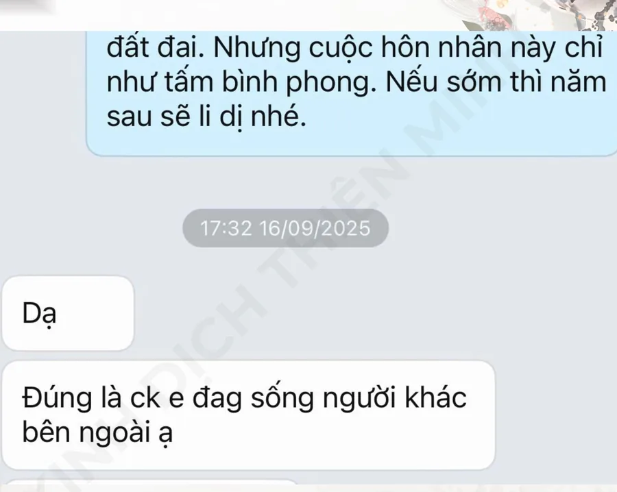 Ảnh chụp phản hồi của khách sau khi xem quẻ
